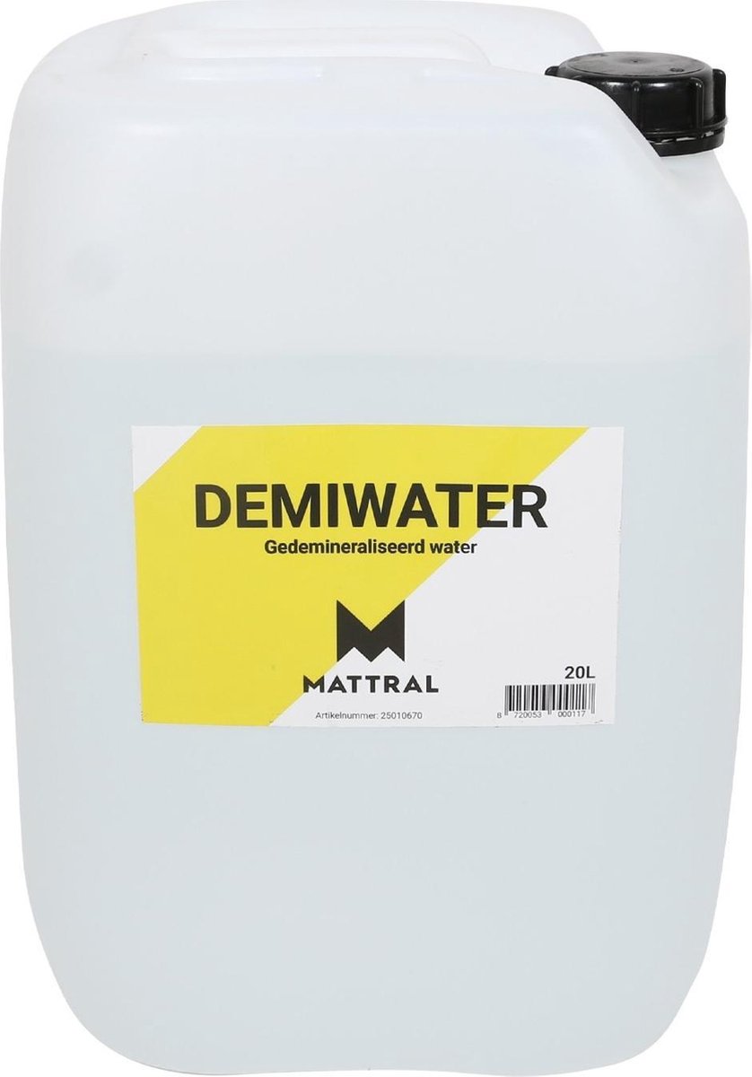 Demiwater - Gedemineraliseerd water - Accuwater - 20 liter | bol.com