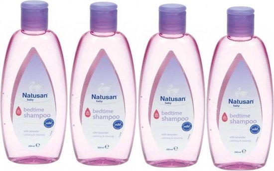 Natusan Shampo Bedtime - Baby Shampoo - 4 x 200 ml Voordeelverpakking | bol