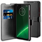 BeHello Motorola Moto G7 Plus Hoesje - Gel Wallet Case Met Ruimte Voor 3 Pasjes Zwart