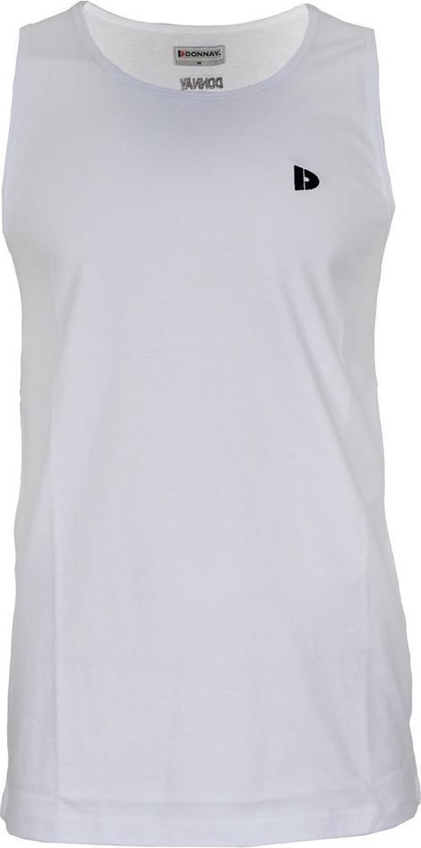 Donnay - Muscle shirt (James) - Tanktop - Heren - White (001) - maat S