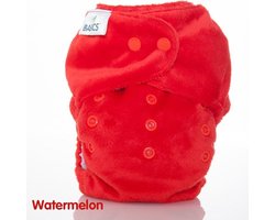 Bambooty wasbare luier all-in-two - Watermelon Rood