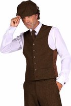 Vest peaky blinders kledij bruin maat 46