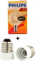 PHILIPS Kogel Softone Flame/Beige 40w E14 T45+ GRATIS VERLOOP E27