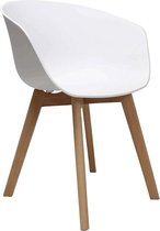Nancy's Eetkamerstoel Noah Wit - Eetkamerstoelen - Kuipstoel