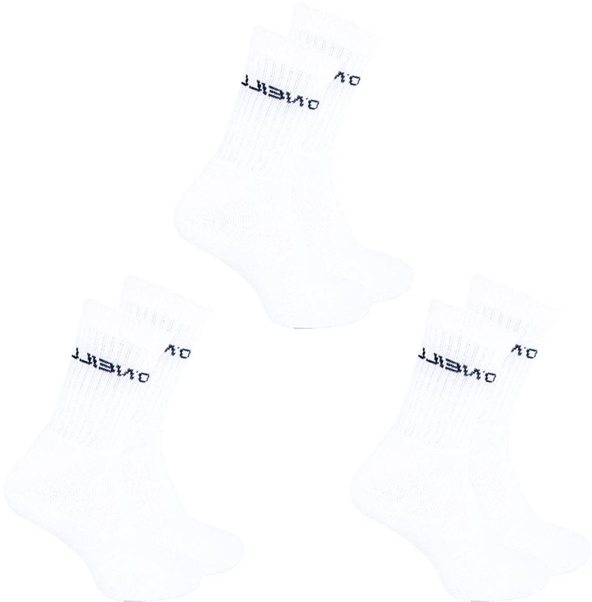 O’Neill 6-Pack Klassieke Sportsokken Tennis Katoen Heren Dames – 39-42 770003 Wit