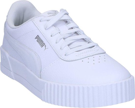 PUMA Carina L Sneakers Dames - Puma White-Puma White-Puma Silver - Maat 41  | Bestel nu!
