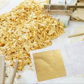 Feuilles de feuille d'or comestibles 24K 99,9% 10 PCS 25x25 mm