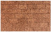 Kurk & Co prikbord 'Ria Formosa | Bricks look | Erg leuk voor aan de wand | Kwaliteits kurk | Inclusief punaises en op een sterk MDF achterpaneel | 99 x 49 cm