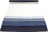 naco design, geweven katoenen tafelloper shadow jeans blue