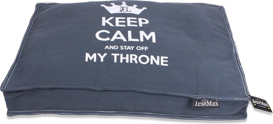 Foto: Cover boxbed keep calm 75x50 grey