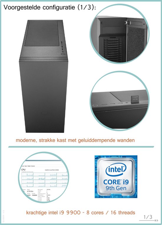 Krachtige Desktop Computer voor CAD / CAM / 3D / architect / ingenieur /  multi-screen... | bol.com