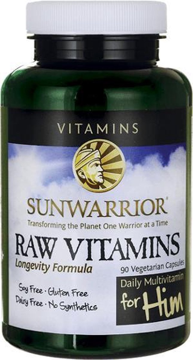 SunWarrior Raw Vitaminen Voor Mannen Capsules Bol Com