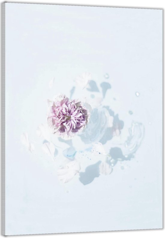 Acrylglas –Bloem met Witte Achtegrond– 60x90cm Foto op (Wanddecoratie op Acrylglas)