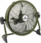 Bestron Ventilator, Accu-Vloerventilator Ø 35 cm, 25 Watt, AOD12ACCU, Kleur: groen