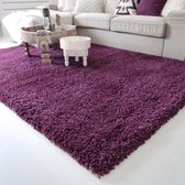 Hoogpolig vloerkleed shaggy Royal 5cm hoogte - paars 80x150 cm