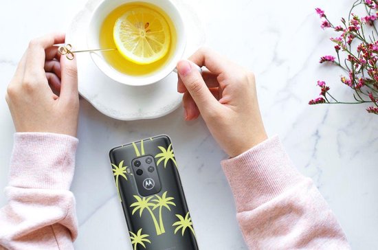 Coque pour Motorola One Zoom Coque Compatible  Palmiers