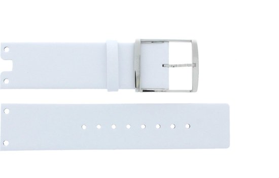 Horlogeband Calvin Klein K94231 / K600000028 Leder Wit 16mm | bol.com