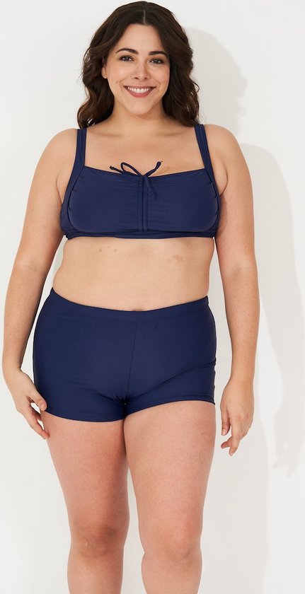 Bikini set- Plus size 2-delige bikini badpak- tankini dames volwassenen- Zwemkleding strandkleding VY8803- Navy- Maat 58