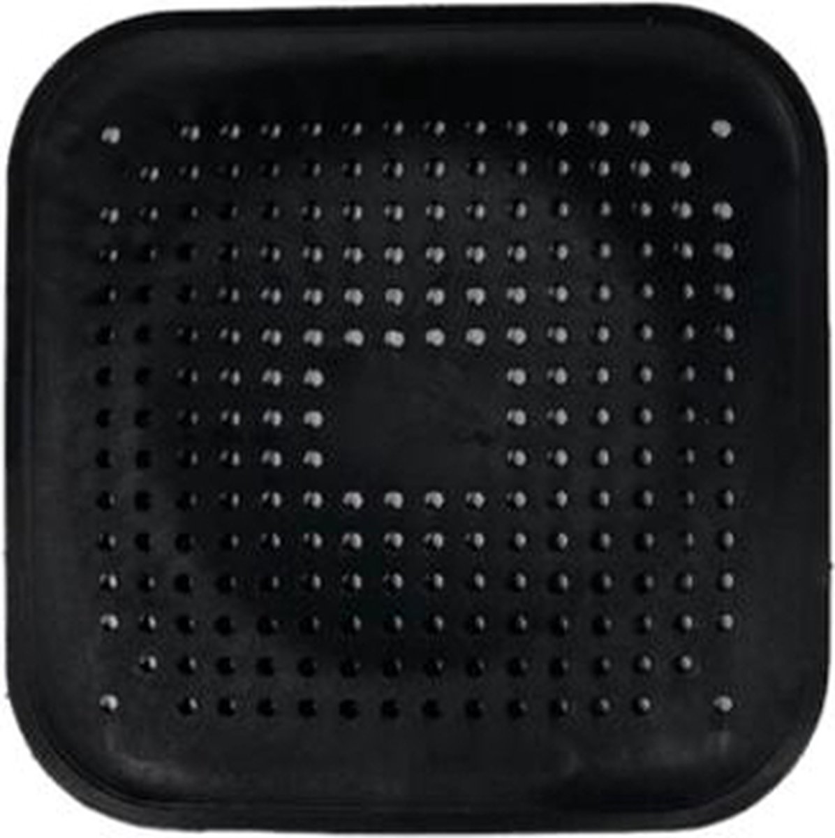 Goedkoopste Doucheput Matje met Zuignappen - Vierkant - 14 cm - Zwart - Gootsteen Zeef - Afvoerzeef Douche - Plastic - Universeel Toepasbaar - 1 stuks