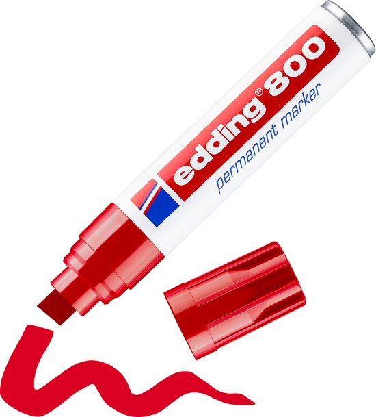 edding 800 permanent marker - rood - 4-12mm