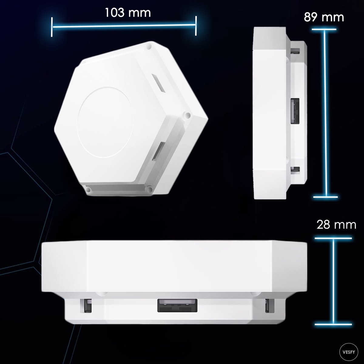 Happypalm - Hexagon Touch 6x LED Panels - Éclairage d'ambiance - Éclairage  LED 