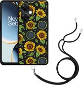Cazy Hoesje met koord geschikt voor OnePlus Nord CE 3 Lite 5G Sunflowers