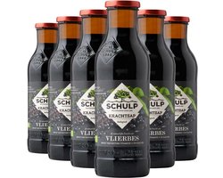 Schulp Vlierbessensap Puur Krachtsap Biologisch 6 x 0,75 liter