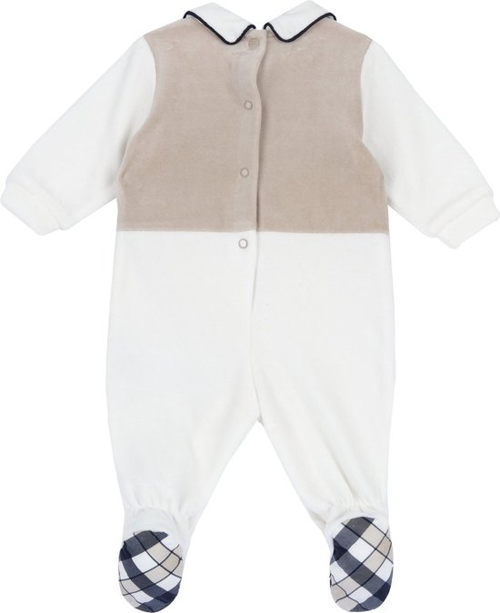 Combinaison Bébé Chicco En Chenille - Avec Pieds, 80% Coton 20% Polyester - Douce Et Pratique