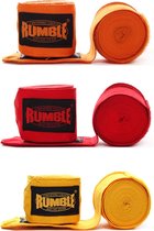 Bandage Boksen Rumble 3 Paar - 4 Meter - Oranje/Rood/Geel
