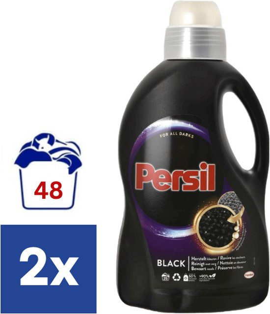 Lessive Liquide Persil Noir - 2 x 1,32 l (48 lavages)