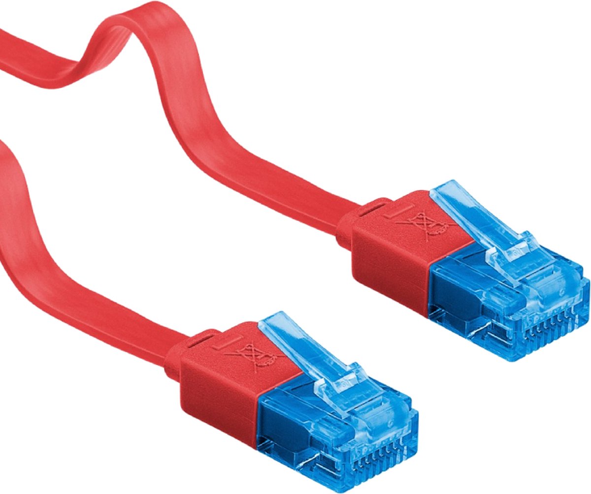 Wentronic CAT6A Netwerkkabel - RJ45 - Rood - 2 m