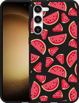 Cazy Hoesje Zwart geschikt voor Samsung Galaxy S23+ Watermeloen