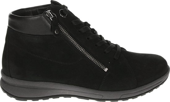 Hartjes 53972 - VeterlaarzenHoge sneakersDames sneakersDames veterschoenenHalf-hoge schoenen - Kleur: Zwart - Maat: 36