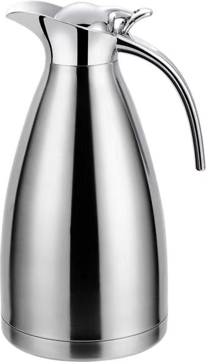 Cheffinger Thermoskan 2 Liter Zilver - RVS Inox - Themosfles