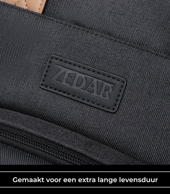 Luiertas Rugzak Zwart - Incl. Buggy Haken En Verschoningsmat - Complete Set Zedar