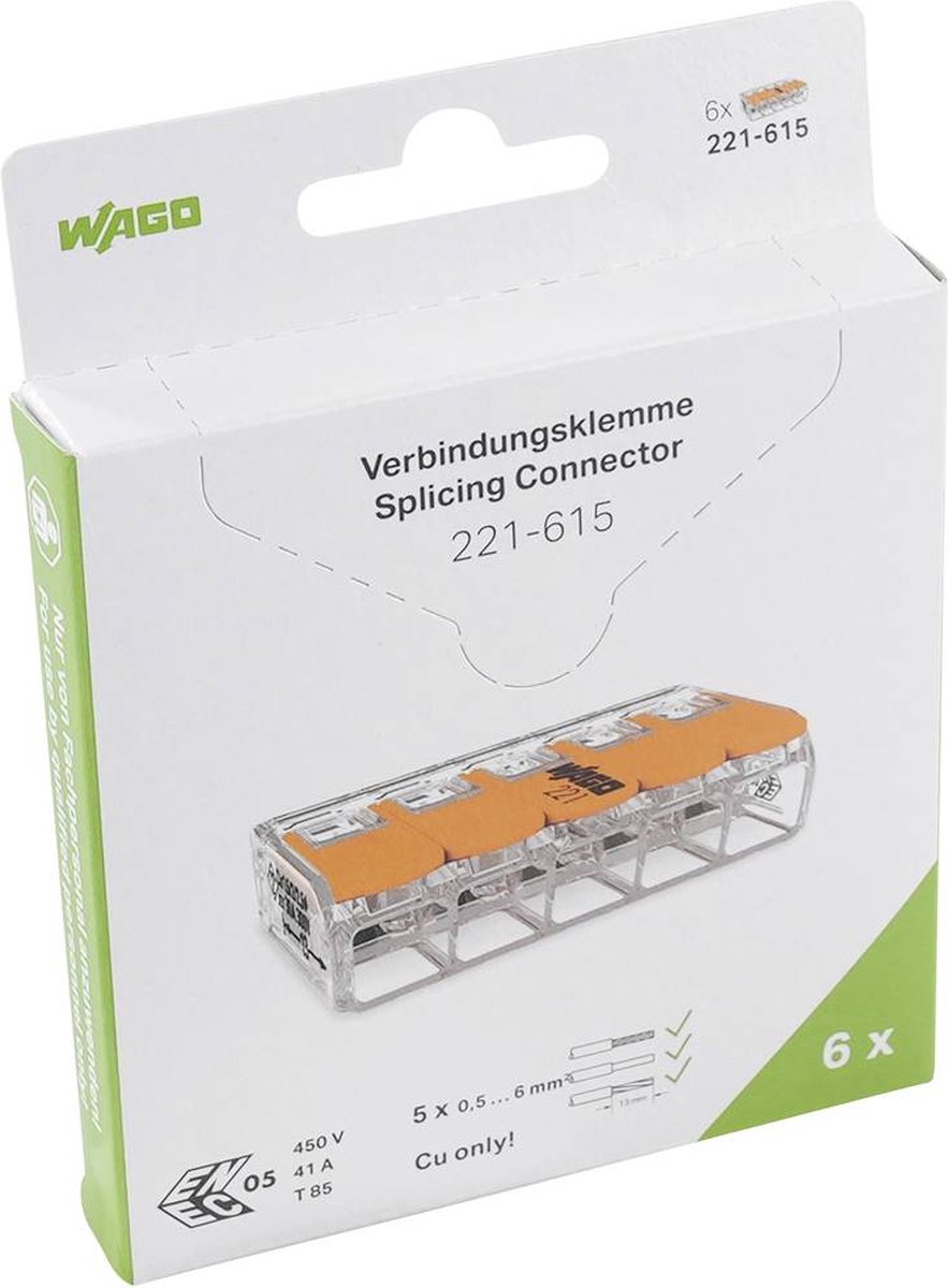 Connecteur type wago / 0,2-4 mm² seulement 0,95 €