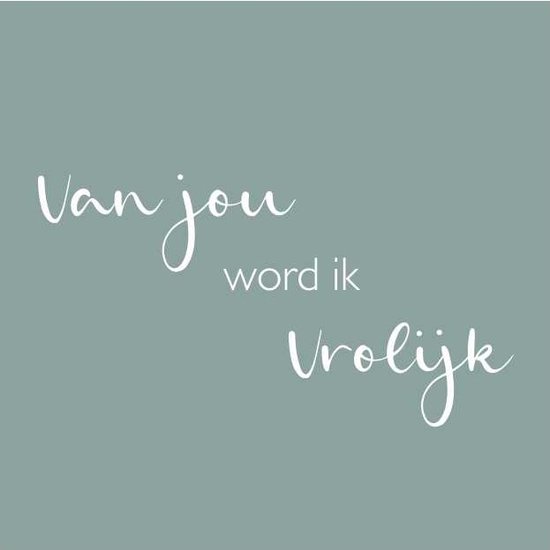 Cartes de Fleurs de Luxe - Cartes de vœux - Carte Cadeau - Vert - Joyeux - 7x7cm - 20 Pièces - Avec Perçage