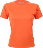 Damessportshirt 'Tech Tee' met korte mouwen Orange - S