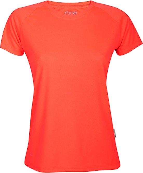 Chemise de sport femme ' Tech Tee' à manches courtes Coral Fluo - L