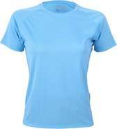 Damessportshirt 'Tech Tee' met korte mouwen Clear Blue - XS