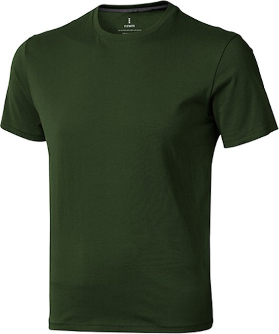 Heren T-shirt 'Nanaimo' met ronde hals Fern Green - XS