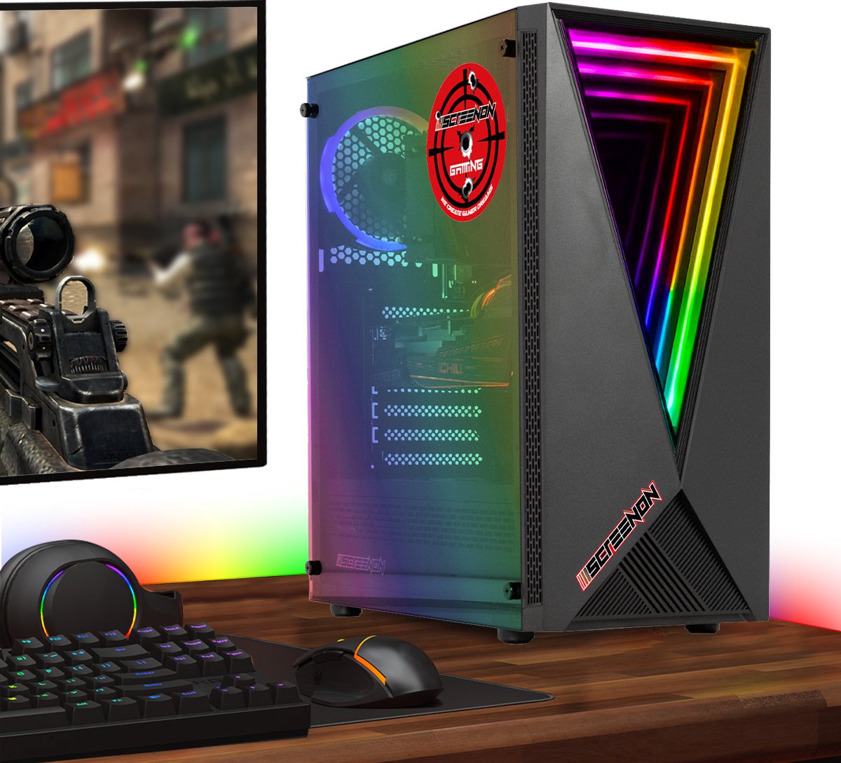 ScreenON - Game Computer / Gaming PC - Ryzen 3 - 500GB M.2 - afbeelding 3