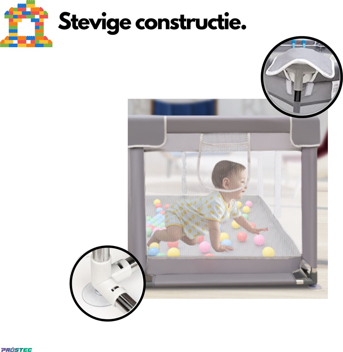 Prostec Baby Grondbox - Speelbox kinderen - Kruipbox voor Baby ...
