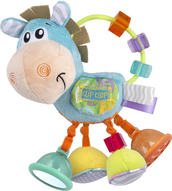 Playgro Clip Clop Hochet REFRESH - Blauw - Jouet d'activité - Cadeau de maternité