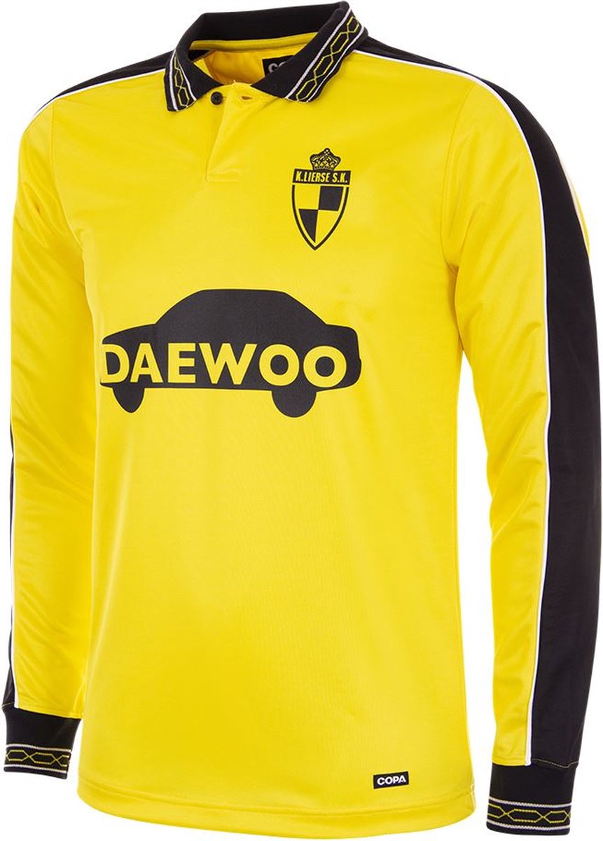 Lierse SK 1997 Retro Football Shirt Yellow S