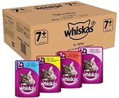 WHISKAS et Food Pouches, Delicious and Tasty Mixed Selection in Jelly, Geschikt voor Cats Aged 1+, 120 x 85 g