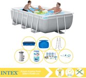 Intex Prism Frame Swimming Pool - Piscine hors sol - 300x175x80 cm - Y compris la couverture de piscine, le kit d'entretien, le filtre, le kit d'entretien et le bain de pieds