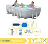 Intex Prism Frame Zwembad - Opzetzwembad - 300x175x80 cm - Inclusief Afdekzeil, Onderhoudspakket, Filter, Onderhoudsset en Voetenbad