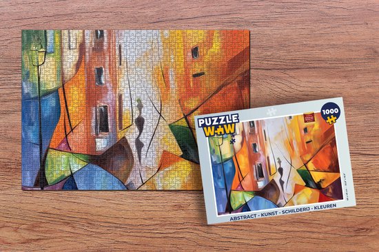 Puzzle Peinture à l'huile - Art - Abstrait - Coloré - Puzzle - Puzzle 1000  pièces adultes