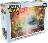 Puzzel Landschap - Olieverf - Kleurrijk - Natuur - Legpuzzel - Puzzel 500 stukjes